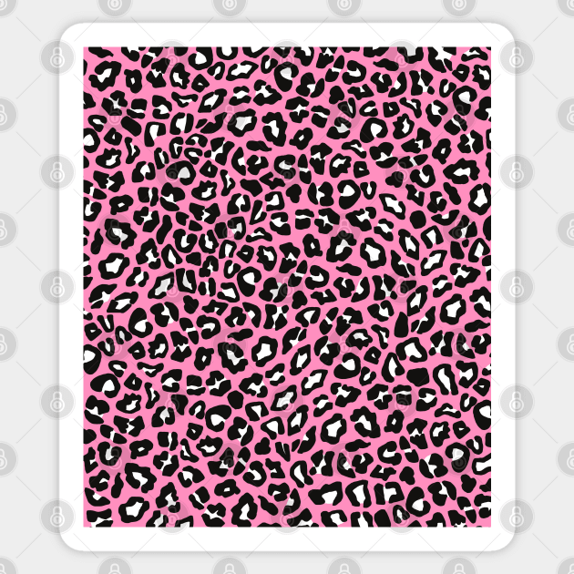 Pink Leopard Spot Design Sticker by OneThreeSix